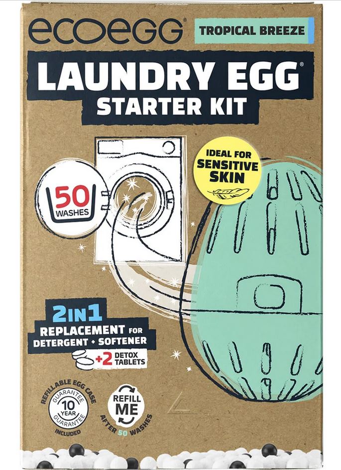 Ecoegg Laundry Egg Starter Kit Tropical Breeze - 50 Washes - CLEARANCE