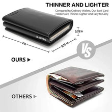 Load image into Gallery viewer, La Enviro Leura 2.0 Black Minamalist Vegan Leather Coin Pocket Wallet