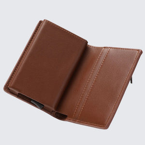 La Enviro Stanley Vegan Leather Wallet Brown