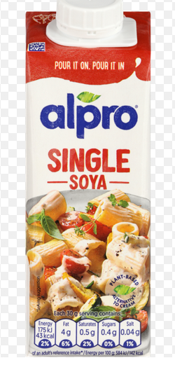 Alpro Single Soya Plant Based Cream 250ml