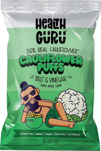 Health Guru Cauliflower Puffs Salt & Vinegar 56g