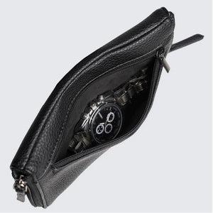 La Enviro Eden Double Sided Glasses Case Black