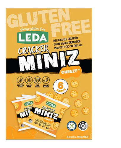 Leda Cracker Miniz Cheese Multi Pack - 6 Pack 150g Net