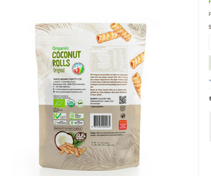 Pat's Organic Coconut Rolls - Original 140g