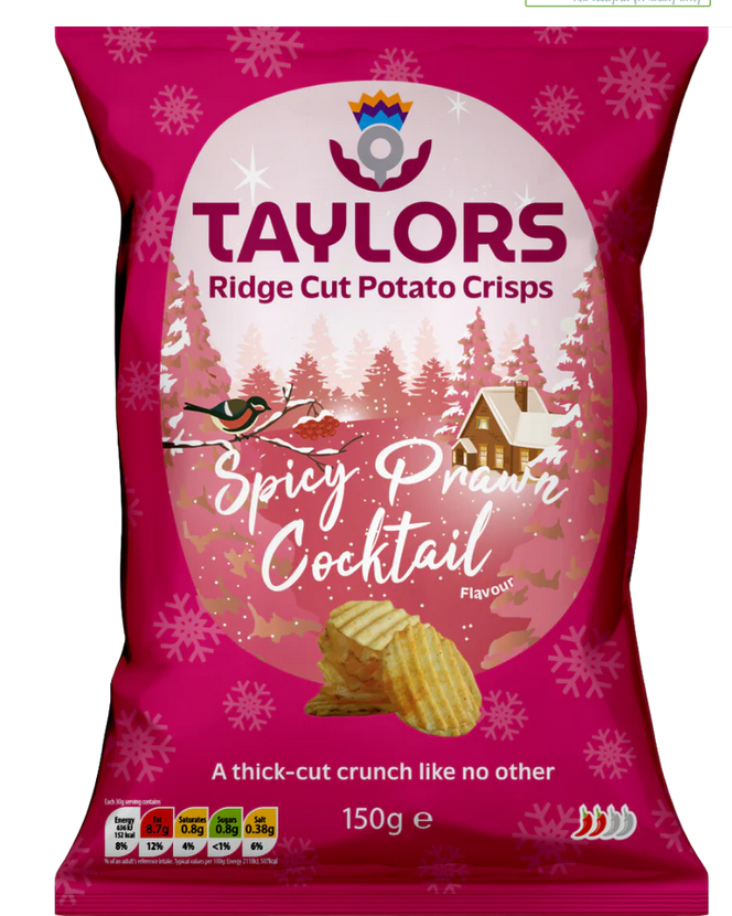 Taylors Spicy Prawn Cocktail Potato Crisps 150g