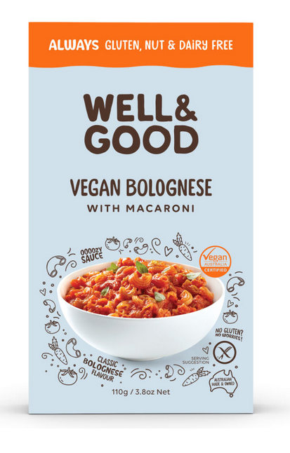 Well & Good Vegan Bolognese With Macaroni 110g