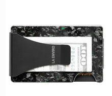 Load image into Gallery viewer, La Enviro forged Carbon Fiber Minamalist Carbon Wallet Gloss Green